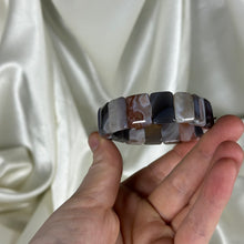 Load image into Gallery viewer, Botswana Agate Beaded Stretch Bangle A
