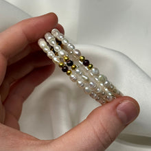 Load image into Gallery viewer, Wraparound Pearl + Garnet Beaded Bracelets
