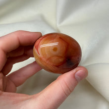 Load image into Gallery viewer, Funky Banded Carnelian Palmstone
