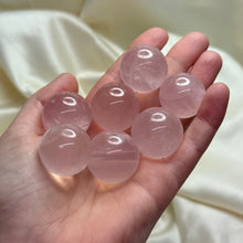 Load image into Gallery viewer, Gemmy Star Rose Quartz Mini Spheres
