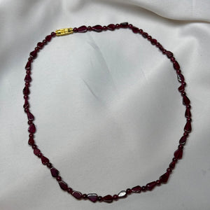Garnet Beaded Necklaces