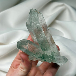 Himalayan Quartz Cluster with Chlorite Dusting and Anatase