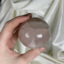 Load image into Gallery viewer, Dusty-Rose Star Rose Quartz Sphere
