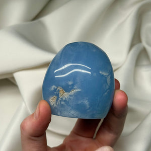 “Skyscape” Blue Chalcedony Freeform