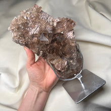 Load image into Gallery viewer, XXL Smoky Quartz with Lodolite on Stand 3lb 14.8oz
