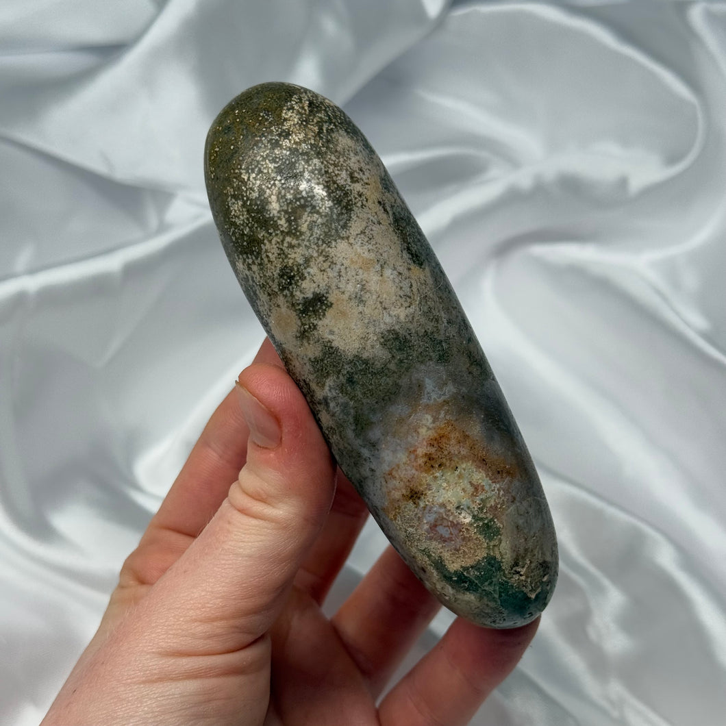 Sea Jasper Wand Carving A