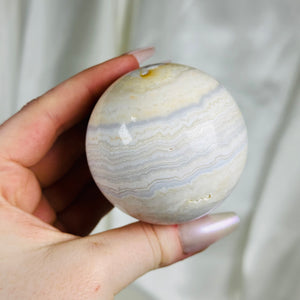 Banded “Lace” Calcite Sphere 1