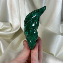 Load image into Gallery viewer, Self-standing Malachite “Mary Jane” Carving
