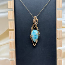 Load image into Gallery viewer, “Serenity” Gold Filled Larimar Necklace
