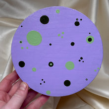 Load image into Gallery viewer, "Pond" Original Acrylic Painting on Stand (6"x6" Stretched Canvas)
