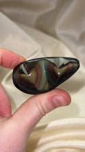 Load image into Gallery viewer, Rainbow Obsidian Double Heart Carving
