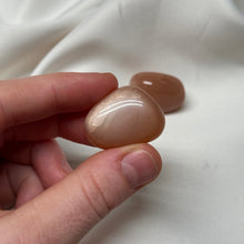 Load image into Gallery viewer, Grey/Peach Chunky Moonstone Tumbles
