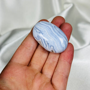 Blue Lace Agate Palmstone B