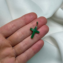 Load image into Gallery viewer, Genuine Nephrite Jade Cross Pendant

