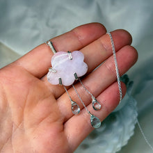 Load image into Gallery viewer, Sterling Silver Pink Opal Rainy Day Necklace
