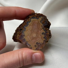 Load image into Gallery viewer, RARE! Incredible Purple and Orange Laguna Agate (Repaired)
