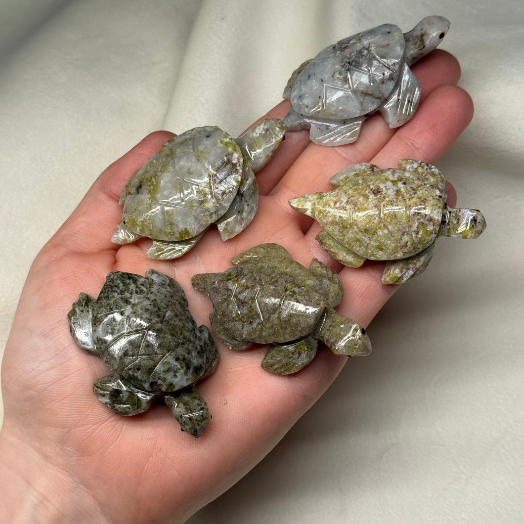 Jasper Turtle Carvings (Choose Your Own!)