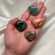 Load image into Gallery viewer, Polychrome Jasper Heart Carvings (choose your own)
