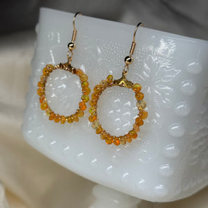 Gold-Fill Opal Beaded Earrings