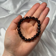 Load image into Gallery viewer, Faceted Smoky Quartz Stretch Bracelet 6.5” wrist
