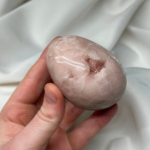 Load image into Gallery viewer, XL Druzy Pink Amethyst Palmstone

