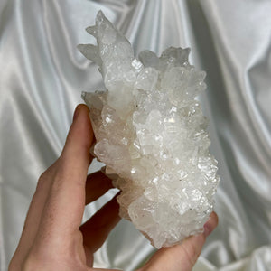 Intricate Icy Calcite Cluster B (Self-Standing)