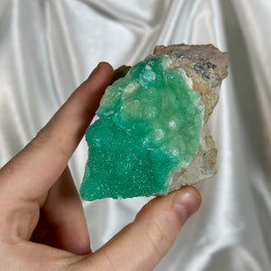 Gemmy Blue-Green Aragonite Specimen