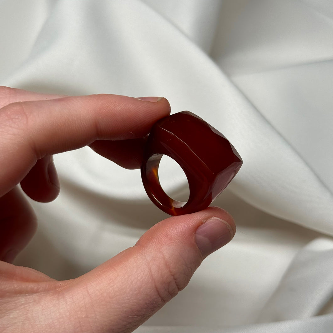 Size 7 Carnelian Ring
