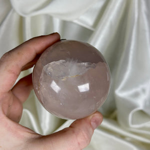 Dusty-Rose Star Rose Quartz Sphere