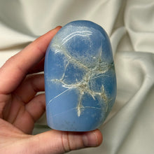 Load image into Gallery viewer, “Dragon Egg” Blue Chalcedony Freeform
