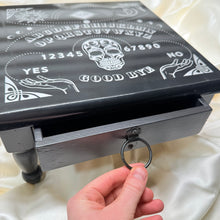 Load image into Gallery viewer, Ouija Style Side Table with Drawer
