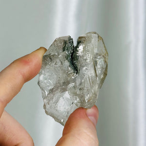 Glassy Himalayan Quaryz Cluster with Chlorite and Dual-Toned Rutile