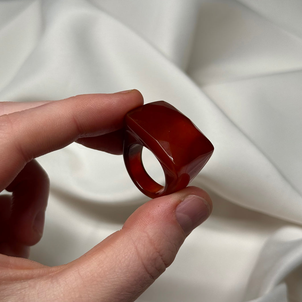 Size 8 Carnelian Ring