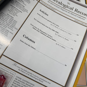 The Mineralogical Record DD (2011) (Includes poster insert)