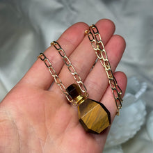 Load image into Gallery viewer, Gold-Fill Tigers Eye Bottle Necklace
