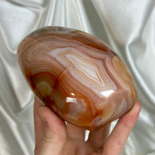 Load image into Gallery viewer, “Portal” Peachy Striped Carnelian Freeform
