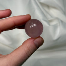 Load image into Gallery viewer, Deep Berry Pink Mozambique Rose Quartz Sphere with Asterism
