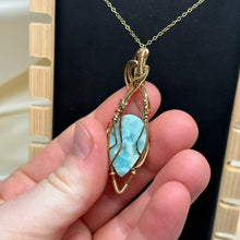 Load image into Gallery viewer, “Serenity” Gold Filled Larimar Necklace
