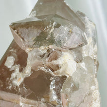 Load image into Gallery viewer, XL Lithium x Chlorite Quartz Partially Polished Tower with Floating DT (1lb 5oz)
