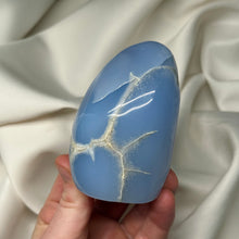 Load image into Gallery viewer, “Dragon Egg” Blue Chalcedony Freeform
