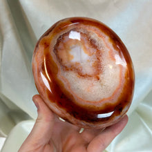 Load image into Gallery viewer, XL Funky Druzy Carnelian Bowl (1lb10oz)
