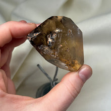 Load image into Gallery viewer, Partially Polished Honey Citrine Freeform on Stand
