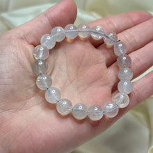 Load image into Gallery viewer, Light Blue Rose Quartz Stretch Bracelet Size 6.75
