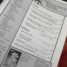 Load image into Gallery viewer, Vintage The Mineralogical Record NN (1998)
