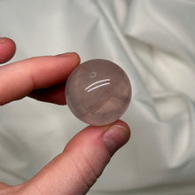 Load image into Gallery viewer, Bright Pink Mozambique Rose Quartz Sphere with Asterism
