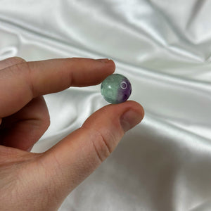 Rainbow Fluorite Full Moon Sphere Carvings