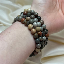 Load image into Gallery viewer, Polychrome Jasper Stretch Bracelets size 6.5
