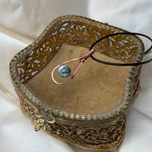 Load image into Gallery viewer, Sea Jasper Fidget Pendant in Copper A
