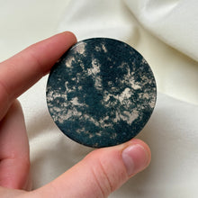 Load image into Gallery viewer, Moss Agate Disc Carving
