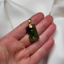 Load image into Gallery viewer, Genuine Nephrite Jade “B” Pendant
